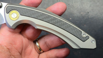 TwoSun TS595 Titanium/Carbon Fiber Handle K110 Blade