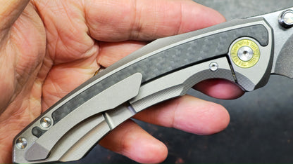 TwoSun TS595 Titanium/Carbon Fiber Handle K110 Blade