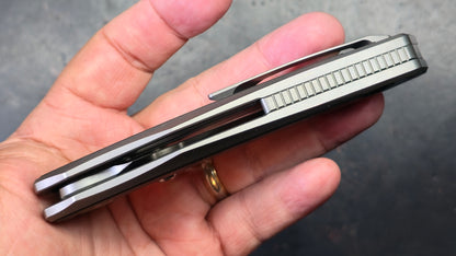 TwoSun TS595 Titanium/Carbon Fiber Handle K110 Blade