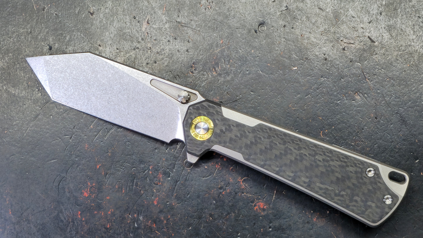 TwoSun TS524 Titanium/Carbon Fiber Handle K110 Blade