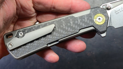 TwoSun TS524 Titanium/Carbon Fiber Handle K110 Blade