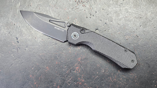 Remette Rhino Button Liner Lock Micarta Handle 14C28N Steel Blade