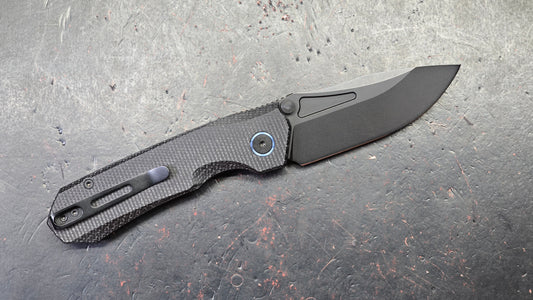 Remette Rhino Button Liner Lock Micarta Handle 14C28N Steel Blade