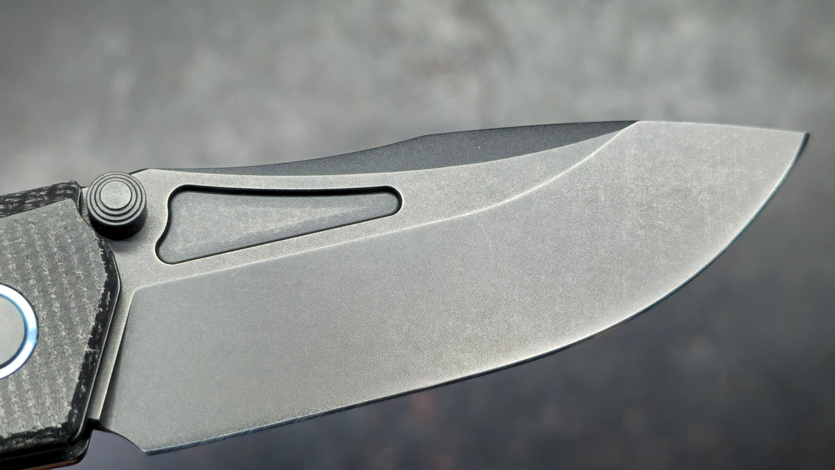 Remette Rhino Button Liner Lock Micarta Handle 14C28N Steel Blade