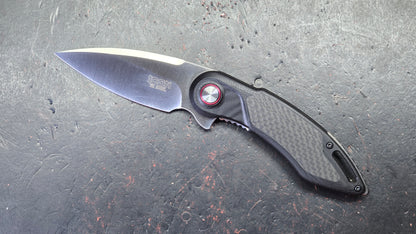 ICON Drop Point Knife with Ceramic Bearings G-10 Handle D2 Blade
