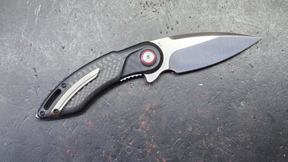 ICON Drop Point Knife with Ceramic Bearings G-10 Handle D2 Blade