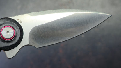 ICON Drop Point Knife with Ceramic Bearings G-10 Handle D2 Blade