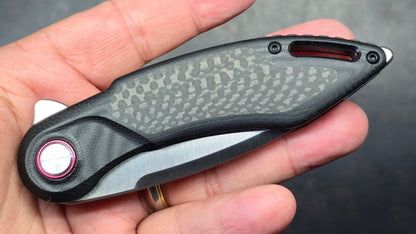ICON Drop Point Knife with Ceramic Bearings G-10 Handle D2 Blade