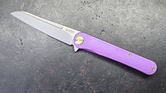 KB Knives Dandy Flipper Folding Knife Titanium Handle S90V
