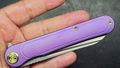 KB Knives Dandy Flipper Folding Knife Titanium Handle S90V