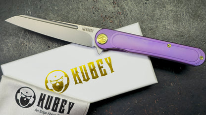 KB Knives Dandy Flipper Folding Knife Titanium Handle S90V