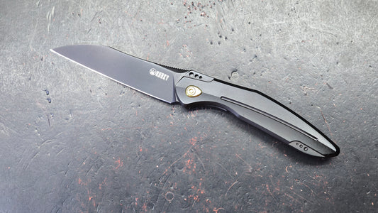 Kubey Barracuda Black Titanium M390 Blade