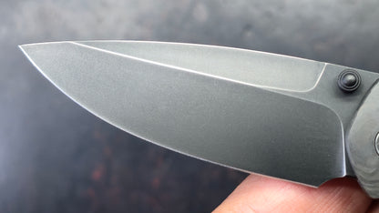 WeKnife WEKNIFE Esprit Titanium & Carbon Fiber Handle CPM 20CV Blade