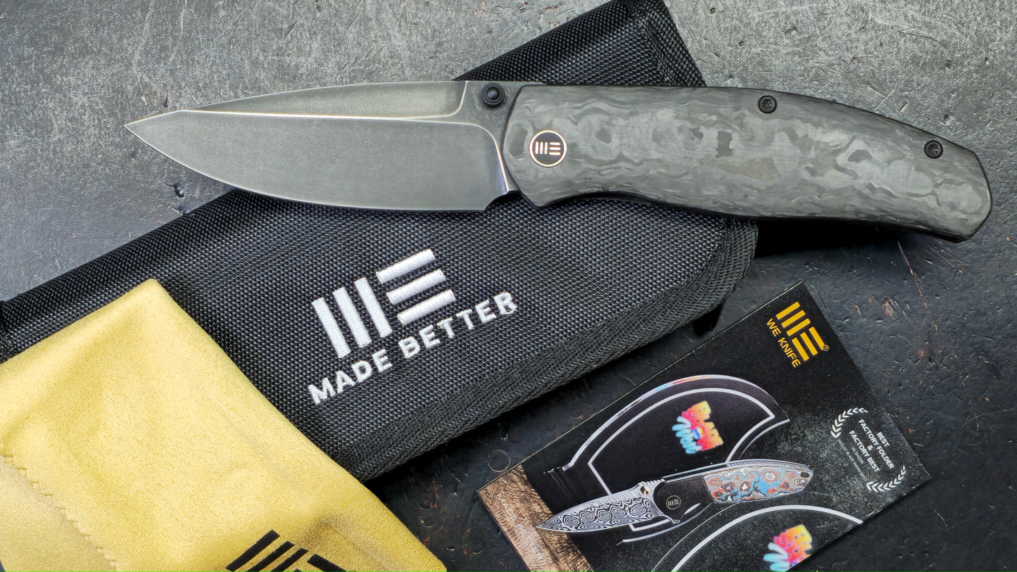 WeKnife WEKNIFE Esprit Titanium & Carbon Fiber Handle CPM 20CV Blade