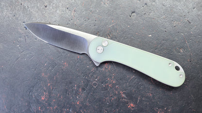 Civivi Button Lock Elementum II Folding Knife Natural G10 Handle Nitro-V Blade