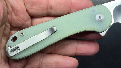Civivi Button Lock Elementum II Folding Knife Natural G10 Handle Nitro-V Blade