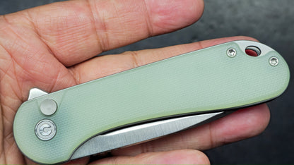 Civivi Button Lock Elementum II Folding Knife Natural G10 Handle Nitro-V Blade