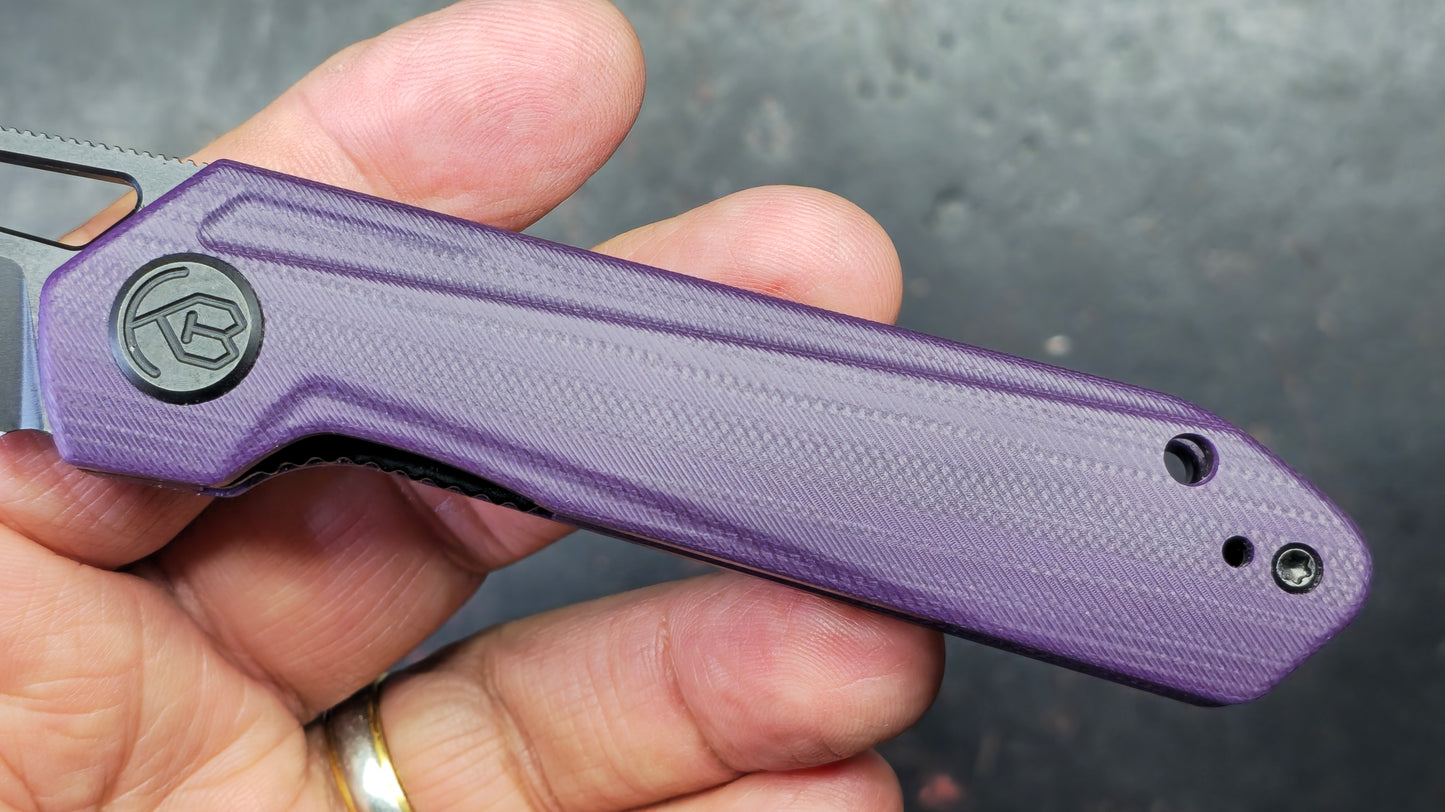 Kubey Royal KB321G Purple G10 Handle CPM S35VN Blade