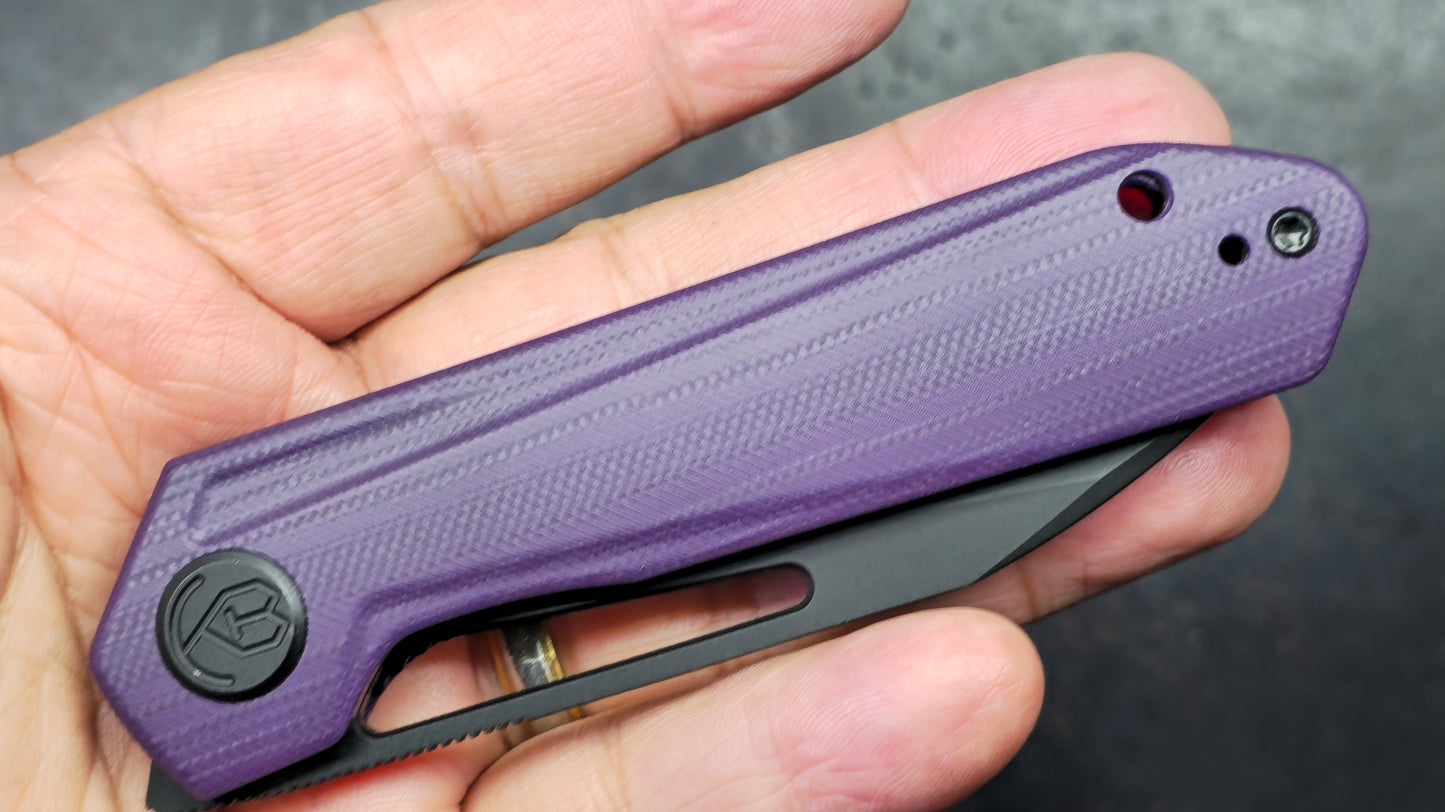 Kubey Royal KB321G Purple G10 Handle CPM S35VN Blade