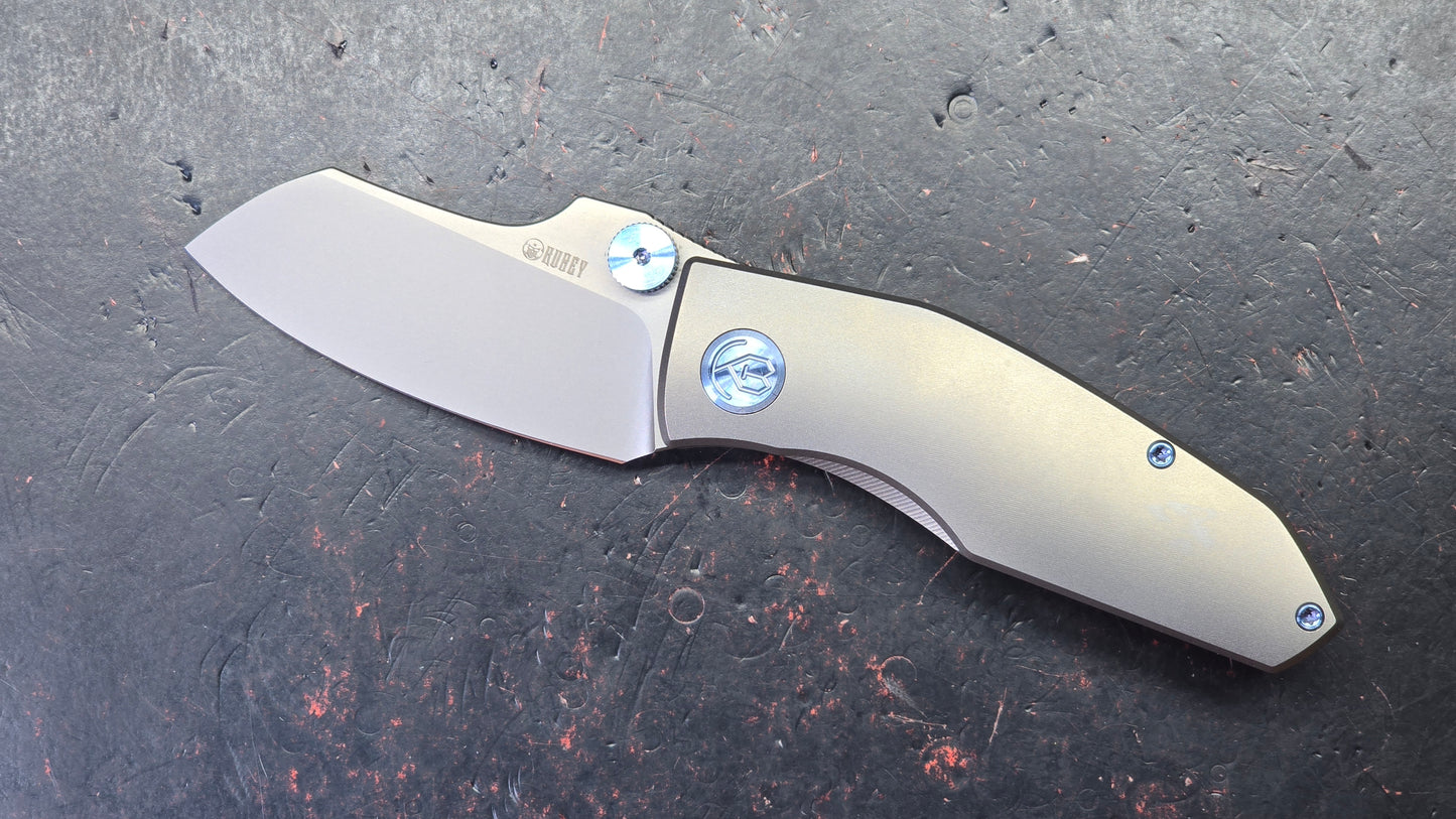 Kubey Monsterdog Titanium Handle M390 Blade