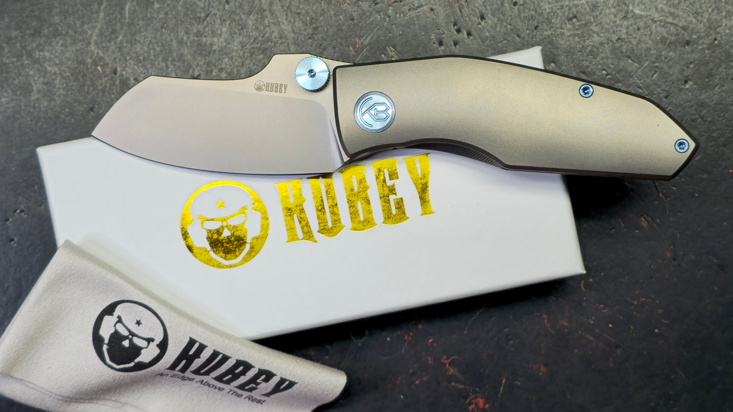 Kubey Monsterdog Titanium Handle M390 Blade