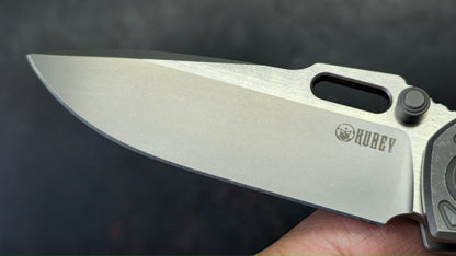Kubey Blackout Titanium Handle M390 Blade