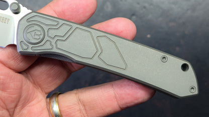 Kubey Blackout Titanium Handle M390 Blade