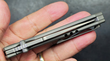 Kubey Blackout Titanium Handle M390 Blade