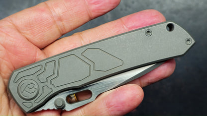 Kubey Blackout Titanium Handle M390 Blade