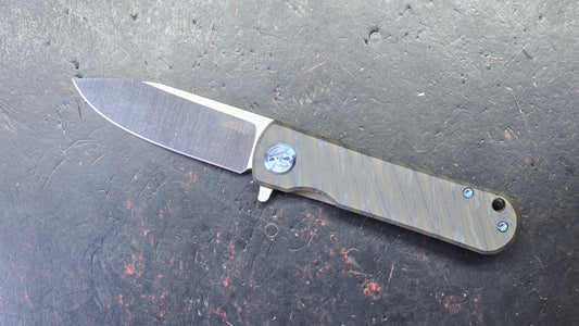 Kubey NEO Flame Titanium Handle S35VN Blade