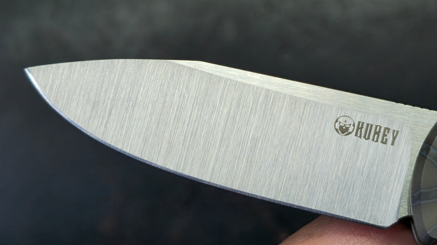 Kubey NEO Flame Titanium Handle S35VN Blade