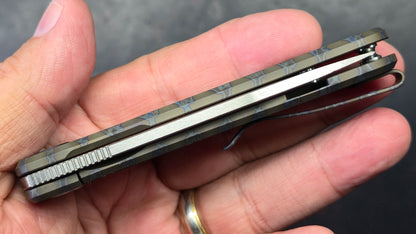 Kubey NEO Flame Titanium Handle S35VN Blade