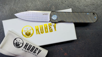 Kubey NEO Flame Titanium Handle S35VN Blade
