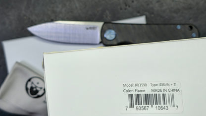 Kubey NEO Flame Titanium Handle S35VN Blade