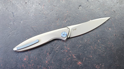 Kubey Pike Titanium Handle CPM 20CV Blade