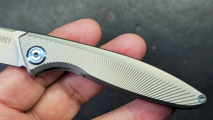 Kubey Pike Titanium Handle CPM 20CV Blade