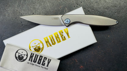Kubey Pike Titanium Handle CPM 20CV Blade
