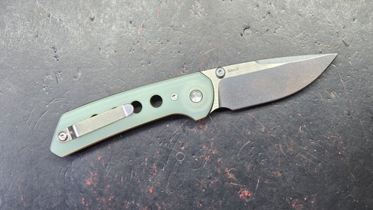 Reate PL-XT Folding Knife Jade G10 Handle Nitro-V Blade