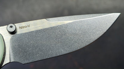 Reate PL-XT Folding Knife Jade G10 Handle Nitro-V Blade