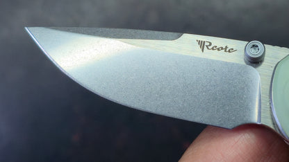 Reate PL-XT Folding Knife Jade G10 Handle Nitro-V Blade