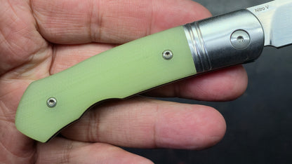 QSP Heron Folding Knife Glow-in-the-Dark G10 Handle Nitro-V