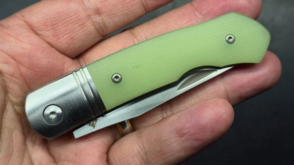 QSP Heron Folding Knife Glow-in-the-Dark G10 Handle Nitro-V