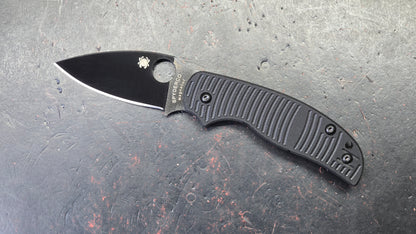 Spyderco Sage 5 Salt Compression Lock Black G-10 3" Black TiCN MagnaCut Blade