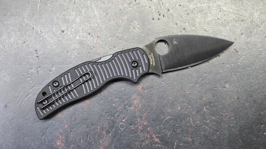 Spyderco Sage 5 Salt Compression Lock Black G-10 3" Black TiCN MagnaCut Blade