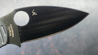 Spyderco Sage 5 Salt Compression Lock Black G-10 3" Black TiCN MagnaCut Blade