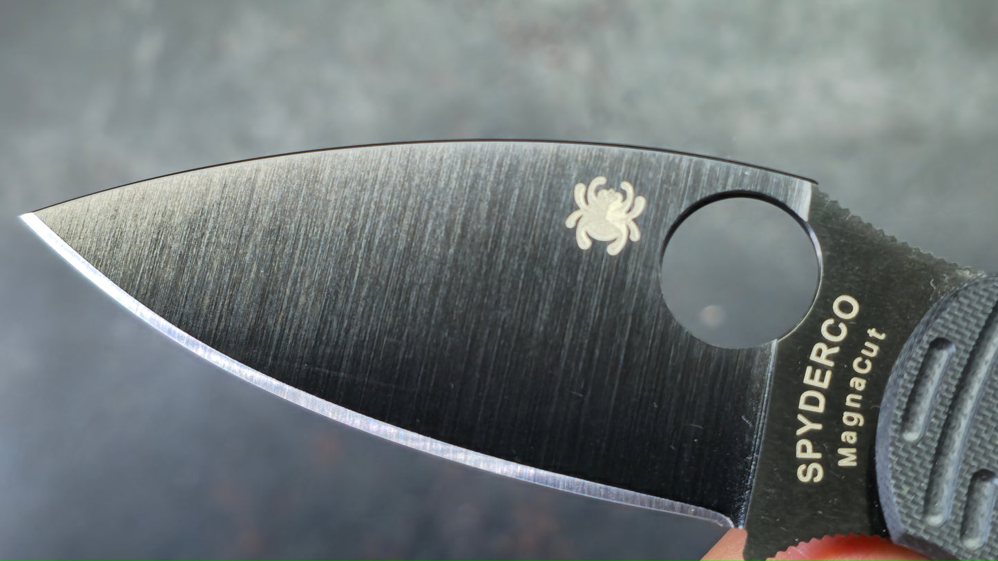 Spyderco Sage 5 Salt Compression Lock Black G-10 3" Black TiCN MagnaCut Blade