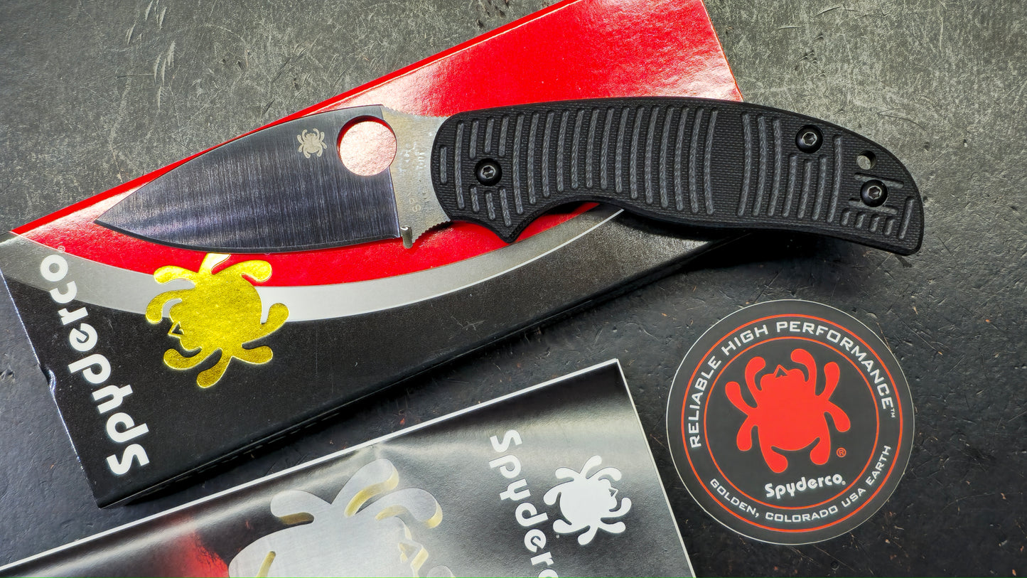 Spyderco Sage 5 Salt Compression Lock Black G-10 3" Black TiCN MagnaCut Blade