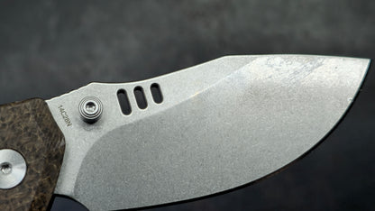 QSP Elk Glow Brown Micarta Handle 14C28N Blade