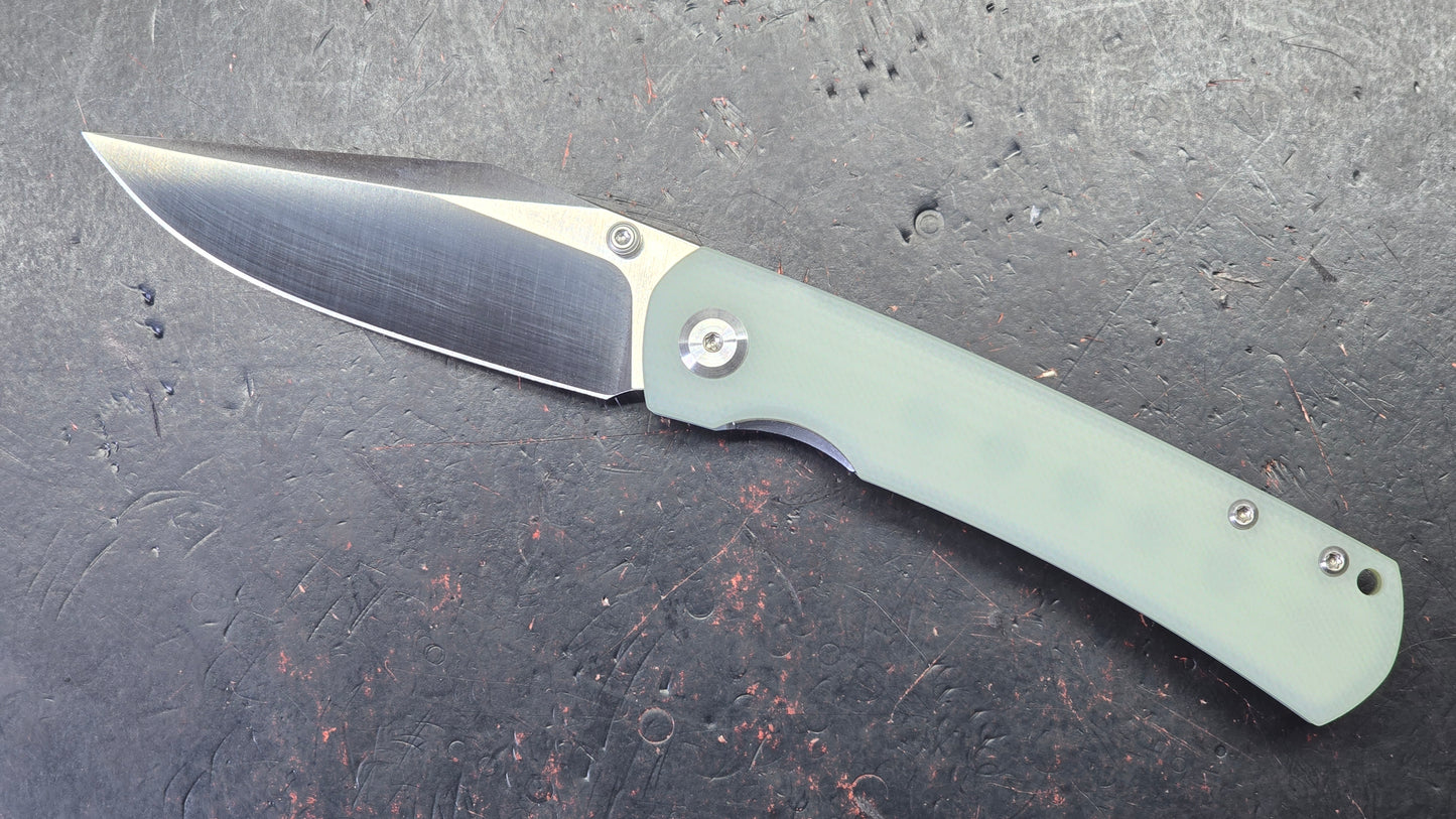 Monterey Bay Knives Old Guard Jade G10 Handle 14C28N Blade