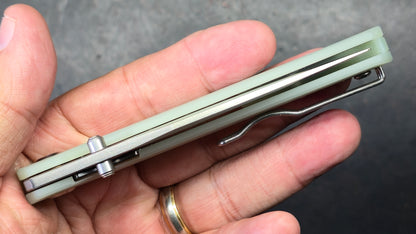 Monterey Bay Knives Old Guard Jade G10 Handle 14C28N Blade